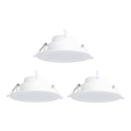 Aigostar - SETTI 3x LED RGBW Himmennettävä riippuva kattovalaisin MESH LED/9W/230V 2700K-6500K halkaisija 14,5cm