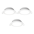 Aigostar - SETTI 3x LED upotettava ulkovalo LED/4,8W/230V 3000K IP65 valkoinen