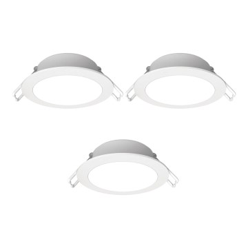Aigostar - SETTI 3x LED upotettava ulkovalo LED/4,8W/230V 4000K IP65 valkoinen