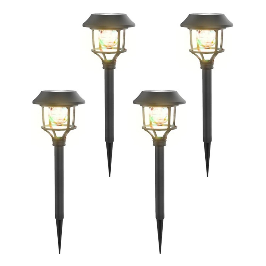 Aigostar - SETTI 4x LED-RGB-aurinkolamppu LED/0,2W/2V IP44