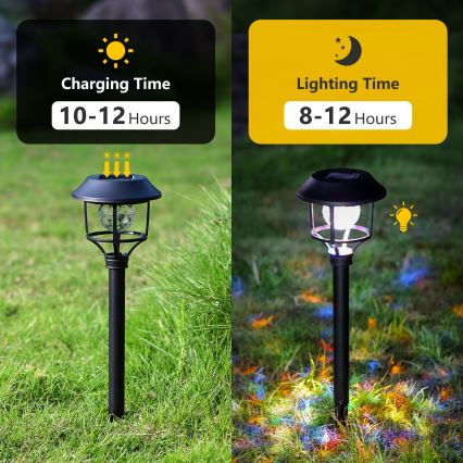 Aigostar - SETTI 4x LED-RGB-aurinkolamppu LED/0,2W/2V IP44