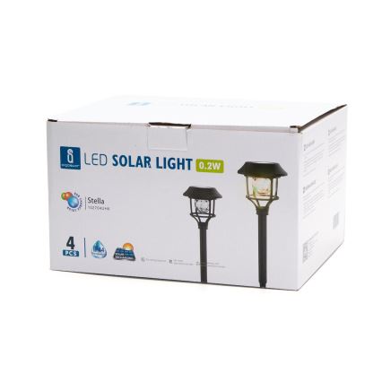 Aigostar - SETTI 4x LED-RGB-aurinkolamppu LED/0,2W/2V IP44