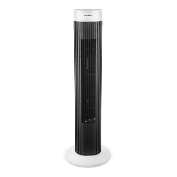Aigostar - Tornituuletin 45W/230V musta/valkoinen