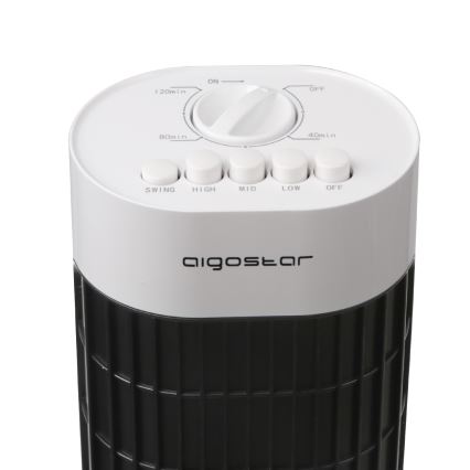Aigostar - Tornituuletin 45W/230V musta/valkoinen