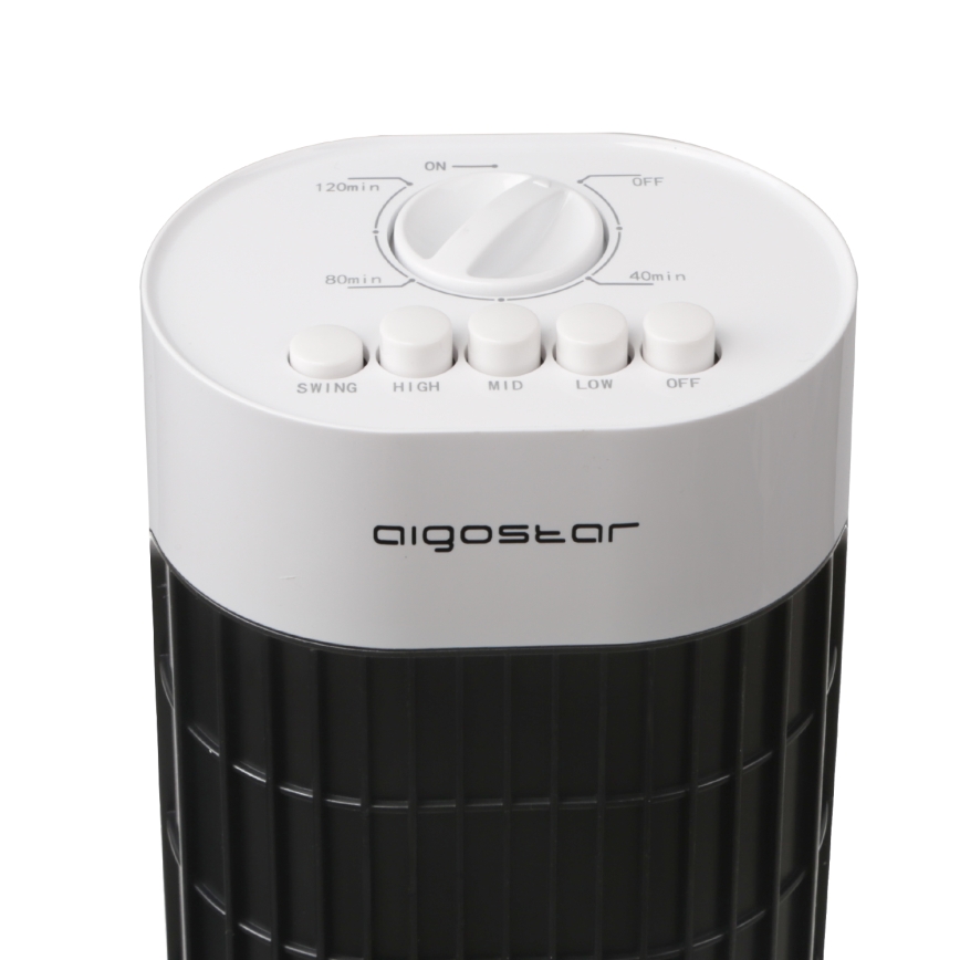 Aigostar - Tornituuletin 45W/230V musta/valkoinen