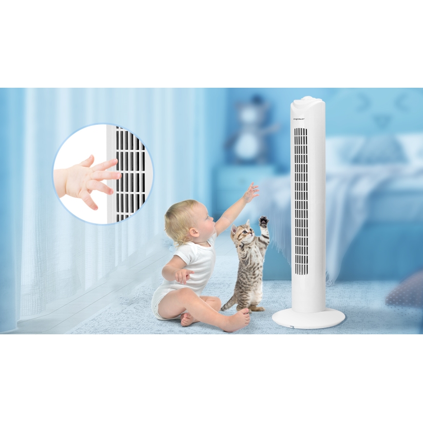 Aigostar - Tornituuletin 45W/230V valkoinen