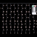Aigostar - Ulkokäyttöinen joulukoristevalosarja, 150 LEDiä, 6 W, 230 V, 8 toimintoa, 1,5 x 1 m, IP44, kylmänvalkoinen + kaukosäädin