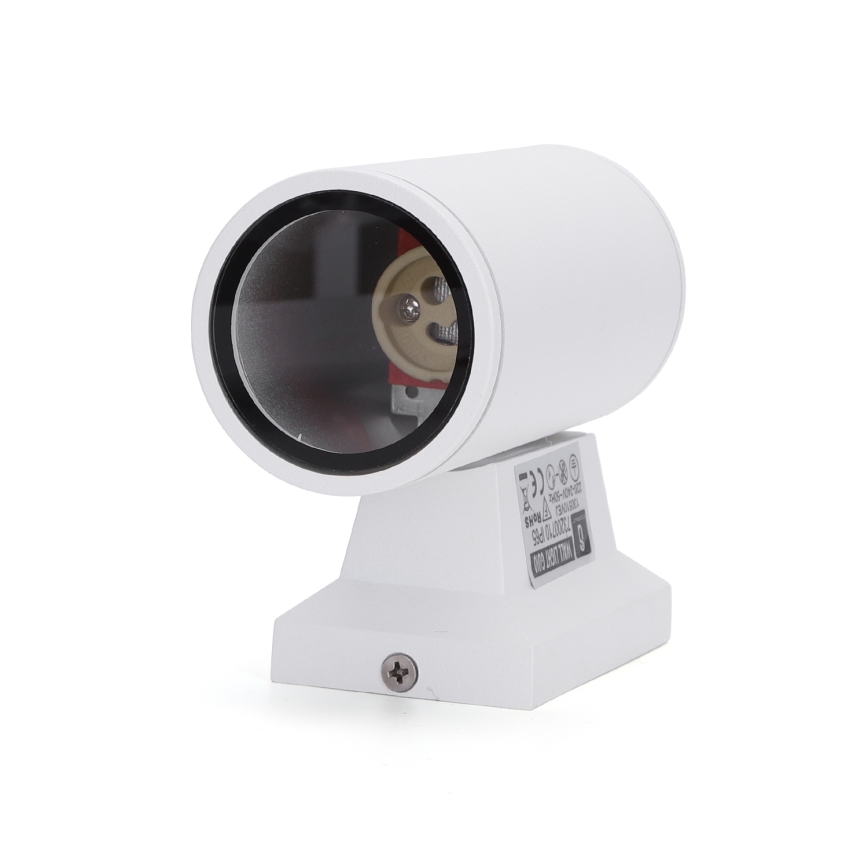 Aigostar - Ulkoseinävalaisin 1xGU10/230V valkoinen IP65 pyöreä