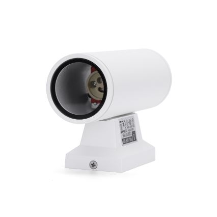 Aigostar - Ulkoseinävalaisin 2xGU10/230V valkoinen IP65 pyöreä