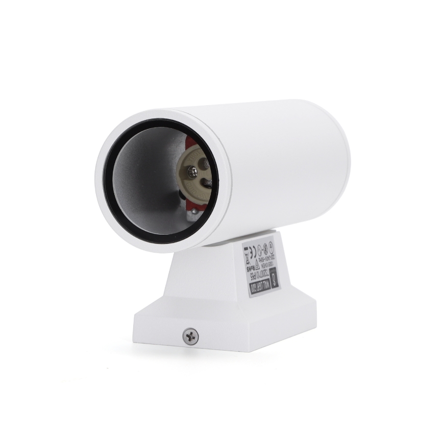 Aigostar - Ulkoseinävalaisin 2xGU10/230V valkoinen IP65 pyöreä