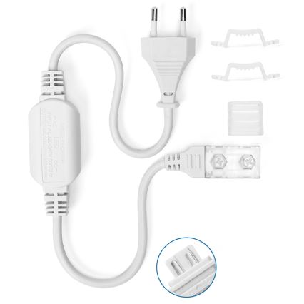 Aigostar - Virtalähde LED-nauhoille 10 mm 600W/230V valkoinen