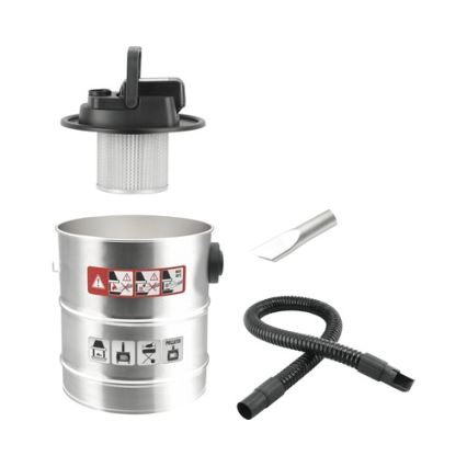Akkukäyttöinen tuhkaimuri HEPA-suodattimella 12 l 110W/18V 2000 mAh mattakromi