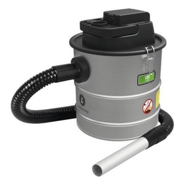Akkukäyttöinen tuhkaimuri HEPA-suodattimella 12 l 110W/18V 2000 mAh mattakromi