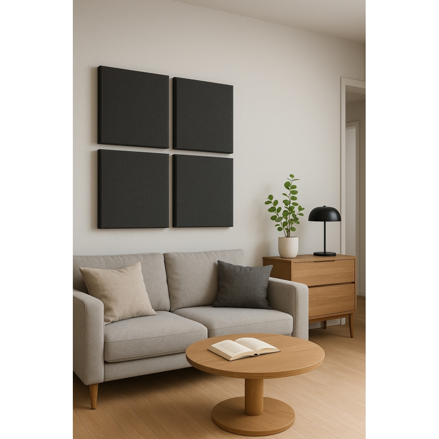 Akustinen panel SILENCE 58x58 cm antrasiitti