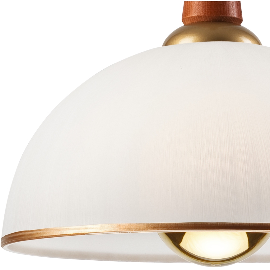 Alas vedettävä kattokruunu CHIARA 1xE27/60W/230V tummanruskea/pyökki