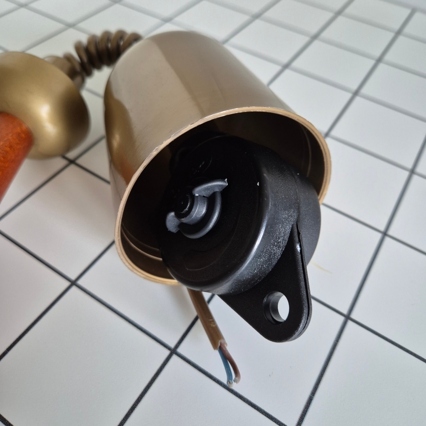 Alas vedettävä kattokruunu CHIARA 1xE27/60W/230V tummanruskea/pyökki