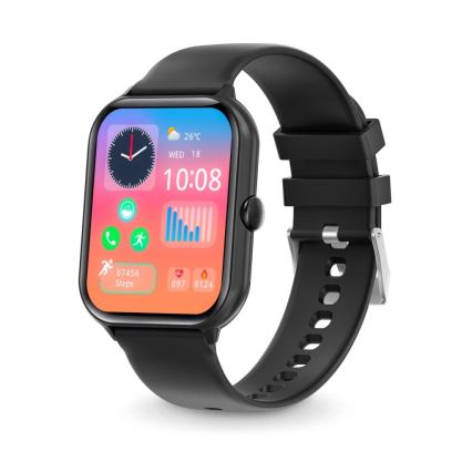 Aligator AW10BK - Älykello Watch GO 220 mAh IP67 musta