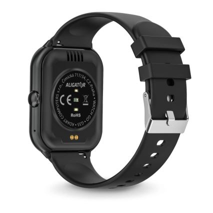 Aligator AW10BK - Älykello Watch GO 220 mAh IP67 musta