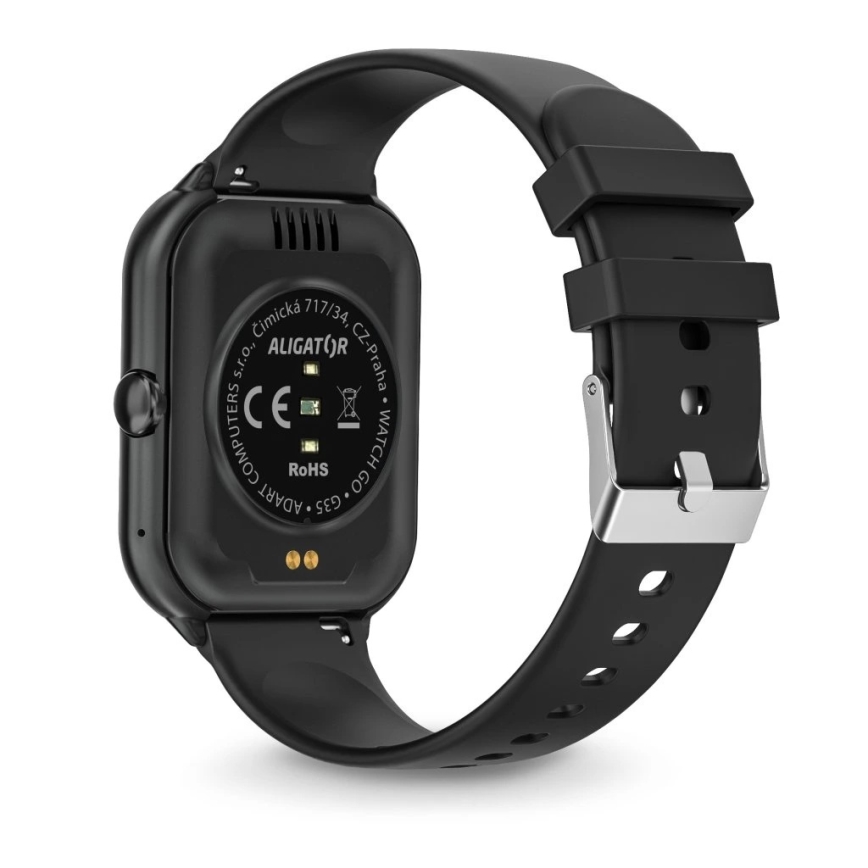 Aligator AW10BK - Älykello Watch GO 220 mAh IP67 musta