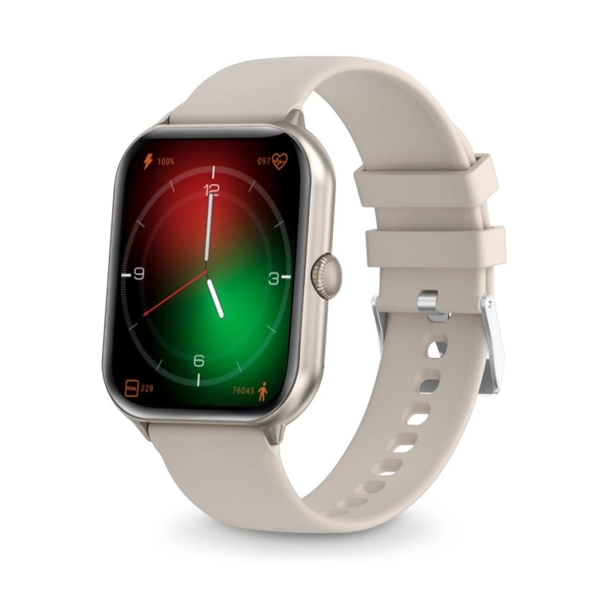 Aligator AW10SR - älykello Watch GO 220 mAh IP67 kermanvärinen