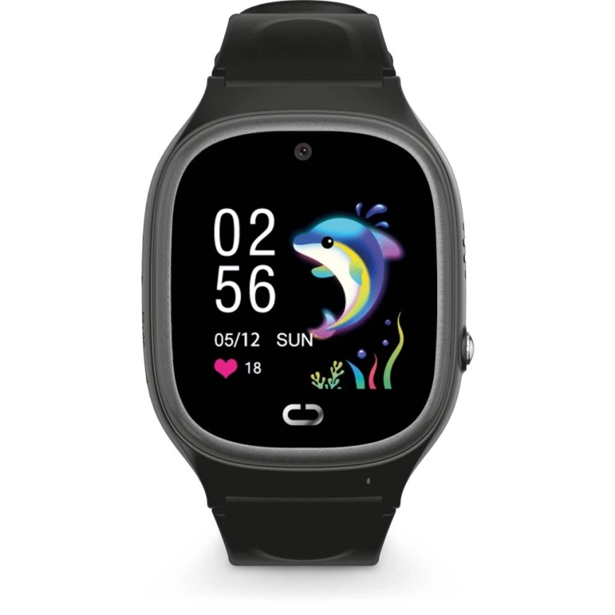 Aligator AW11BK - Älykello Watch Junior 2 450 mAh IP67 Wi-Fi musta