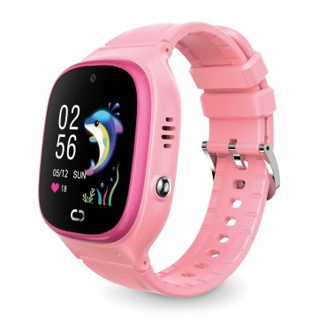 Aligator AW11PK - Watch Junior 2 älykello 450 mAh IP67 Wi-Fi vaaleanpunainen