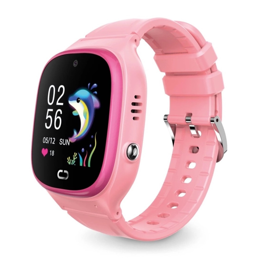 Aligator AW11PK - Watch Junior 2 älykello 450 mAh IP67 Wi-Fi vaaleanpunainen