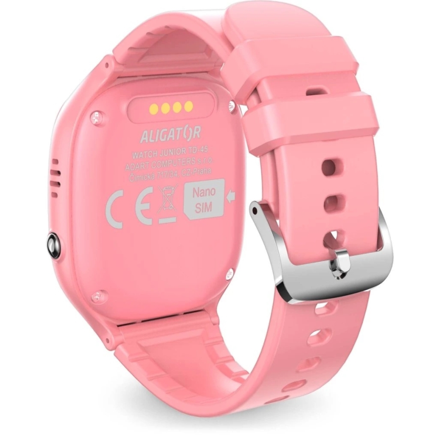 Aligator AW11PK - Watch Junior 2 älykello 450 mAh IP67 Wi-Fi vaaleanpunainen