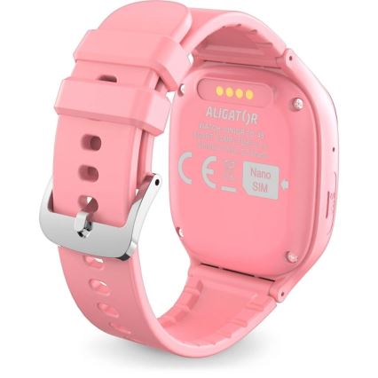 Aligator AW11PK - Watch Junior 2 älykello 450 mAh IP67 Wi-Fi vaaleanpunainen