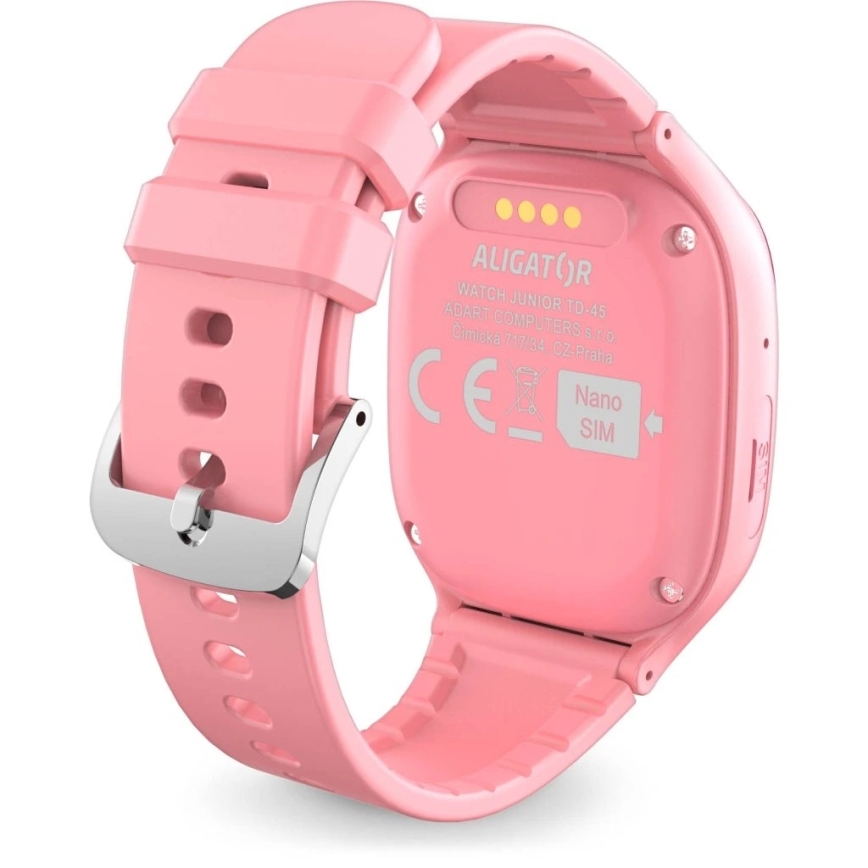 Aligator AW11PK - Watch Junior 2 älykello 450 mAh IP67 Wi-Fi vaaleanpunainen