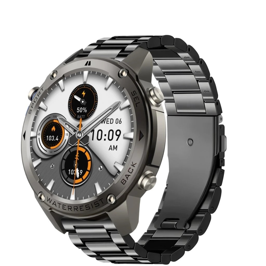 Aligator AW12BK - älykello Watch GPS 500 mAh IP69K musta