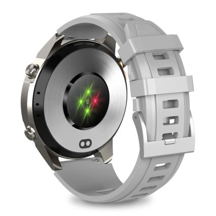 Aligator AW12SR - älykello Watch GPS 500 mAh IP69K hopea