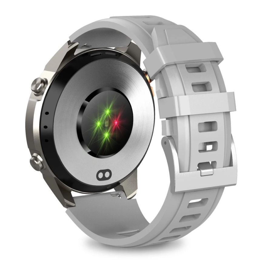 Aligator AW12SR - älykello Watch GPS 500 mAh IP69K hopea