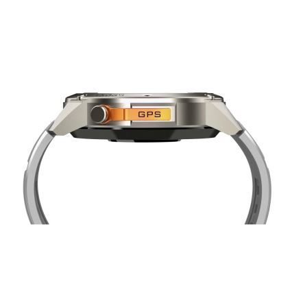 Aligator AW12SR - älykello Watch GPS 500 mAh IP69K hopea