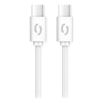 Aligator DATKP47 - USB-kaapeli USB-C / USB-C 100W Power Delivery 1,5 m valkoinen