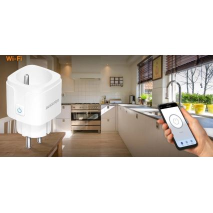 Aligator WAL001 - Älypistorasia 3680W/230V/Tyyppi E/16A Wi-Fi Tuya