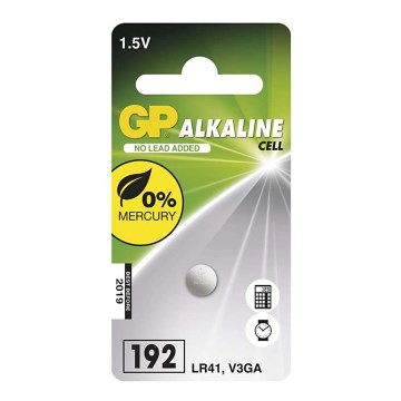 Alkalinappiparisto LR41 GP ALKALINE 1,5V/24 mAh
