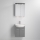 Allaskaappi ASTRID pesualtaalla + LED-peilikaappi 4xLED/4,3W/230V IP44, harmaa