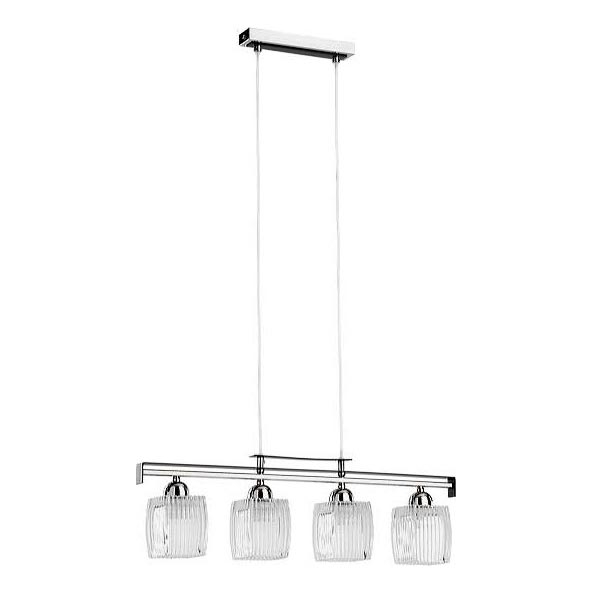 ALMA-riippuvalaisin kaapelilla, 4 x E14, 10 W, 230 V, kiiltävä kromi