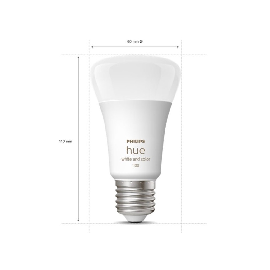 Aloituspaketti Philips Hue WHITE AND COLOR AMBIANCE 3xE27/9W 2000-6500K + liitäntälaite