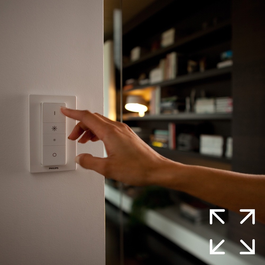 Aloituspaketti Philips Hue WHITE AMBIANCE 2xE27/8W/230V + liitäntälaite