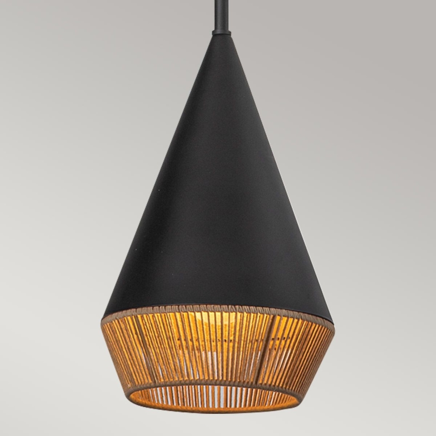 Alora Mood - DAPHNE kattovalaisin varrella 1xE27/60W/230V Ø 18,1 cm, musta/ruskea