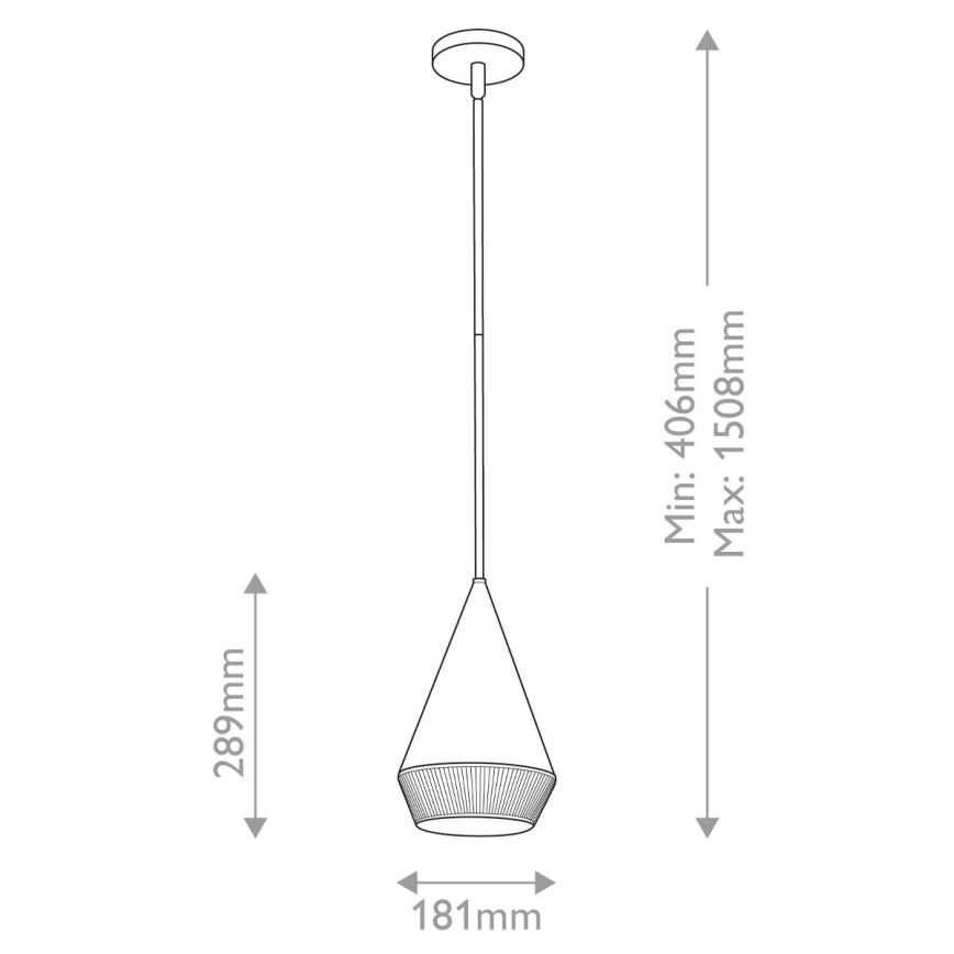Alora Mood - DAPHNE kattovalaisin varrella 1xE27/60W/230V Ø 18,1 cm, musta/ruskea