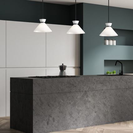 Alora Mood - Riippuvalaisin tangolla HALSTON 1xE27/60W/230V musta