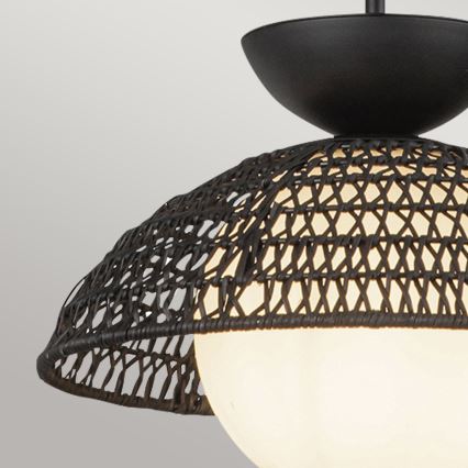 Alora Mood - PERTH kattovalaisin varrella 1xE27/60W/230V Ø 37,5 cm musta