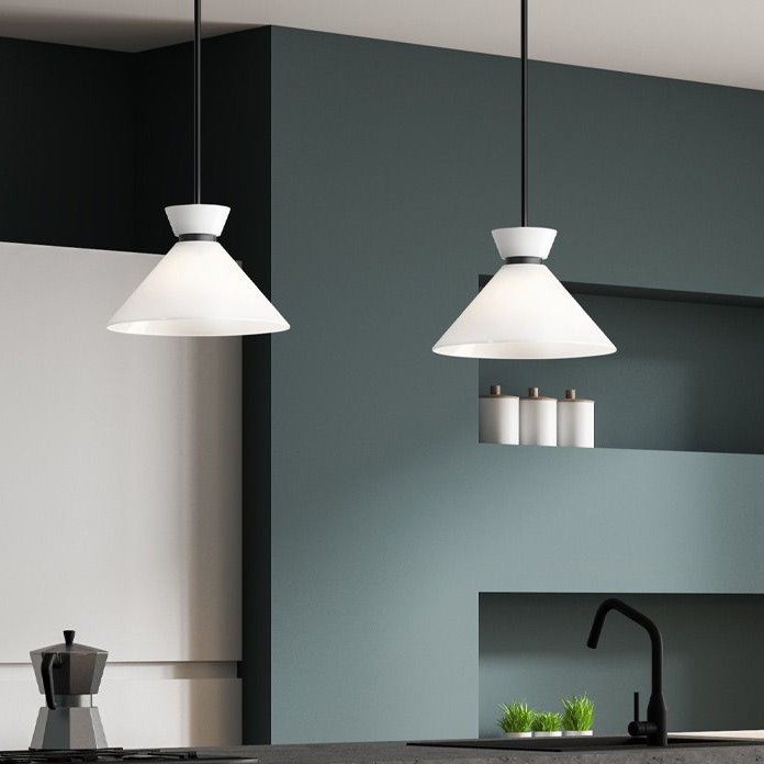 Alora Mood - Riippuvalaisin tangolla HALSTON 1xE27/60W/230V musta