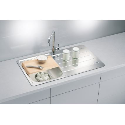 ALVEUS 1065560 - Keittiön pesuallas LINE 86x50 cm matta teräs/satiini