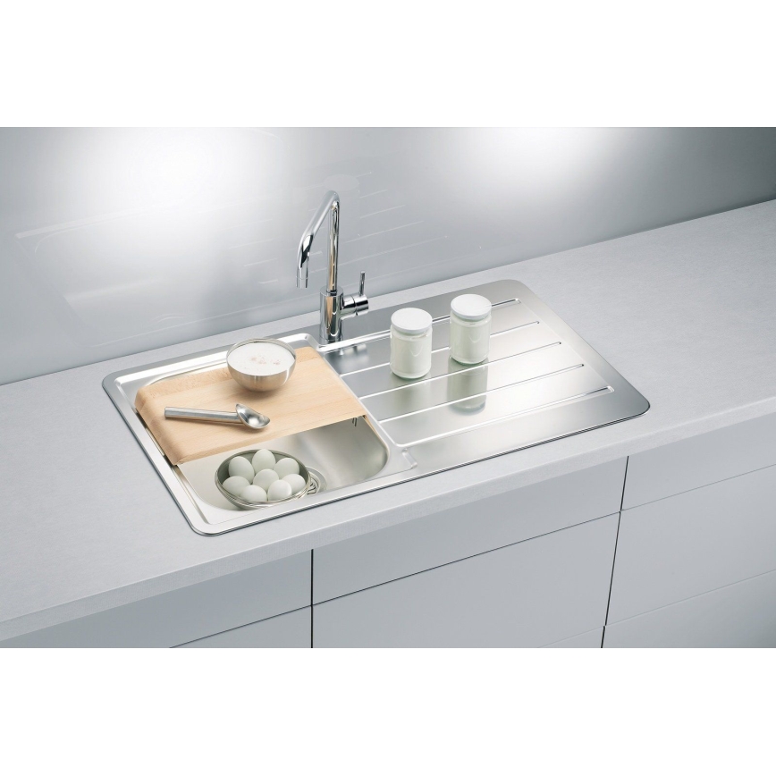 ALVEUS 1065560 - Keittiön pesuallas LINE 86x50 cm matta teräs/satiini