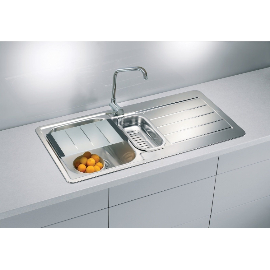 ALVEUS 1082440 - Keittiön pesuallas LINE 98x50 cm matta teräs/satiini