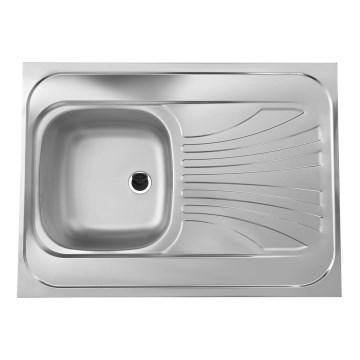 ALVEUS 1095618 - Keittiön pesuallas CLASSIC 80x60 cm matta teräs/satiini bez lemu, pyörivä